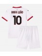 AC Milan Rafael Leao #10 Vieraspaita Lasten 2024-25 Lyhythihainen (+ shortsit)